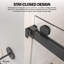 Porte de douche coulissante double sans cadre de 56 po à l 61 po x H 72 po Catalyst en noir mat avec verre transparent de 3/8 po-96391552