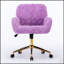Fauteuil de bureau rembourré en peluche artificielle avec fonctions réglables pour un confort et une productivité ultimes-895112012
