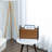 Standing Metal Caramel Leatherette Magazine Rack