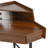 Corner Dresser with Mirror and LED Lights, Modern Dressing Set with Mirror and Stool, Brightness Adjustable Folding Mirror