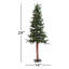 Arbre de Noël artificiel Alpine 2 pi avec pommes de pin et vigne