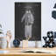 «Diving Armor Blueprint Chalkboard Vernis», art mural en métal-1568643786