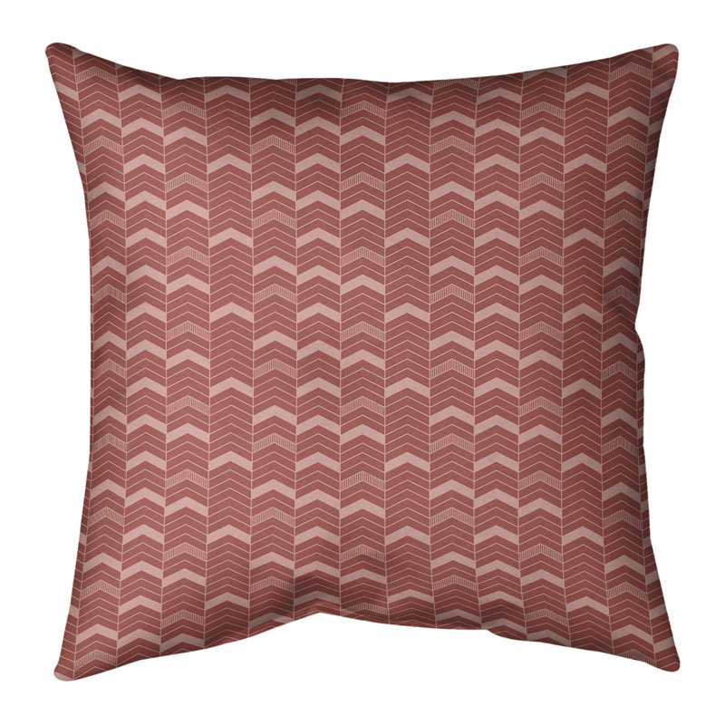Housse de coussin Rhonda, 20 po x 20 po, Rouge uni, Polyester sergé