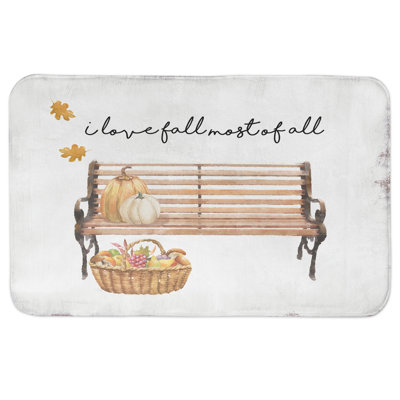 Tapis de bain scène d’automne love fall Langara