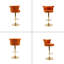 Ensemble de 2 tabourets de bar pivotants avec repose-pieds réglables avec repose-pieds pour la cuisine et la salle à manger 2PC / ENSEMBLE-300900661