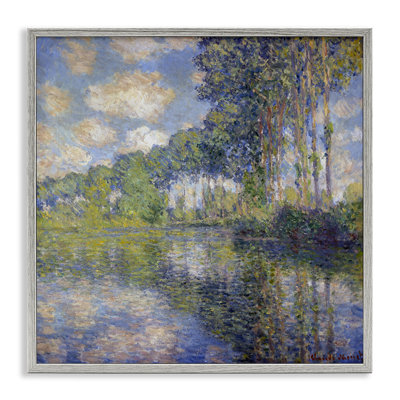 «Classic Monet Poplars on the Epte», art de la giclée encadrée par one1000paintings