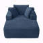 Fauteuil méridienne surdimensionné pour salon et chambre, accoudoirs larges, tissu velours côtelé, mousse haute densité, aucun assemblage requis-2026186830