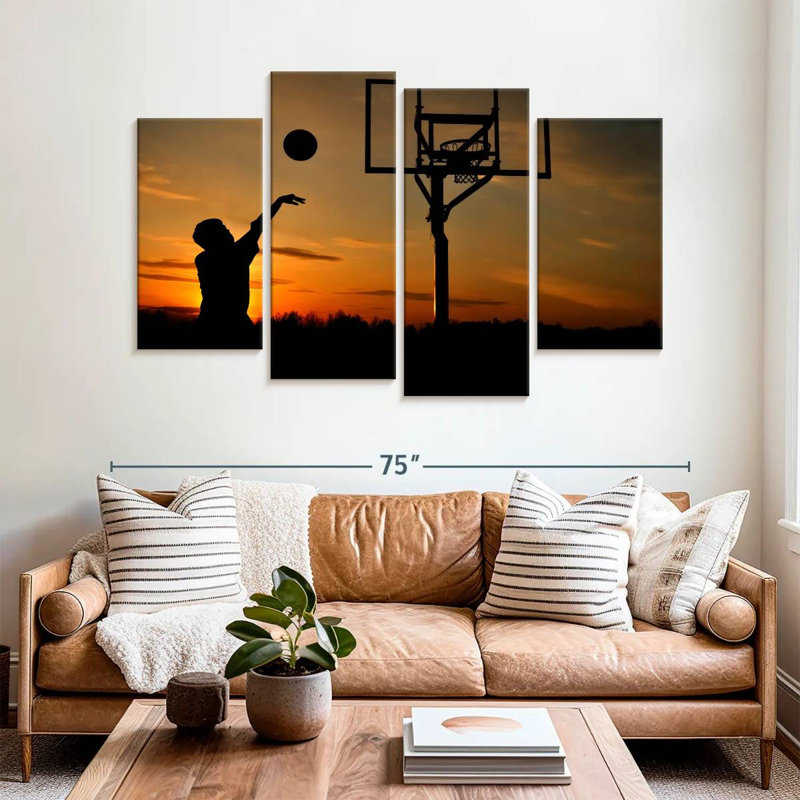 Ballon de basketball Sirci Sunset, H 42 po x l 68 po