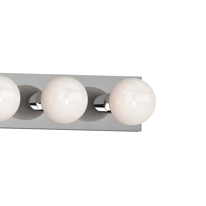 Lantz 5-Light Indoor 30"W Chrome Wall Mount Vanity Light Bath Bar, Chrome