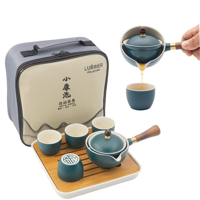 Latitude Run® Jaymez 6.4 fl. oz. Stovetop Safe Ceramic Teapot Set Teapot For