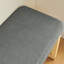 Banc minimaliste moderne gris foncé pour changer de chaussures, structure, coussin doux, banc à langer pour petit espace, siège en bois massif, librement dans les espaces-130598283