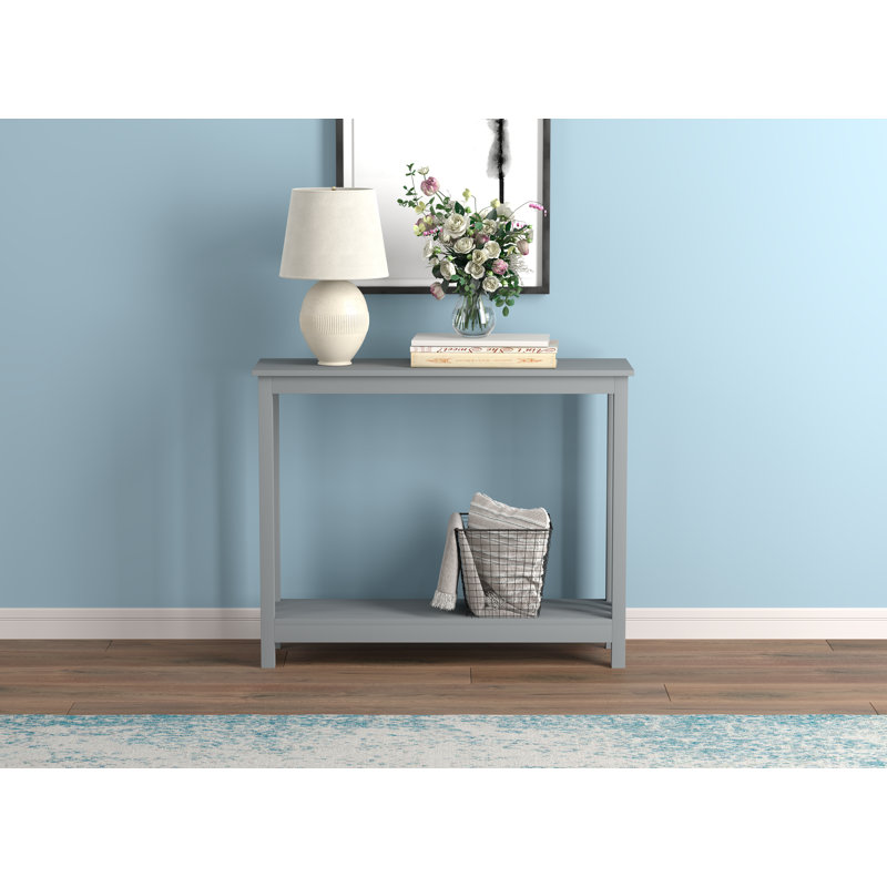 Console Doolish 39,5 po, Gris clair