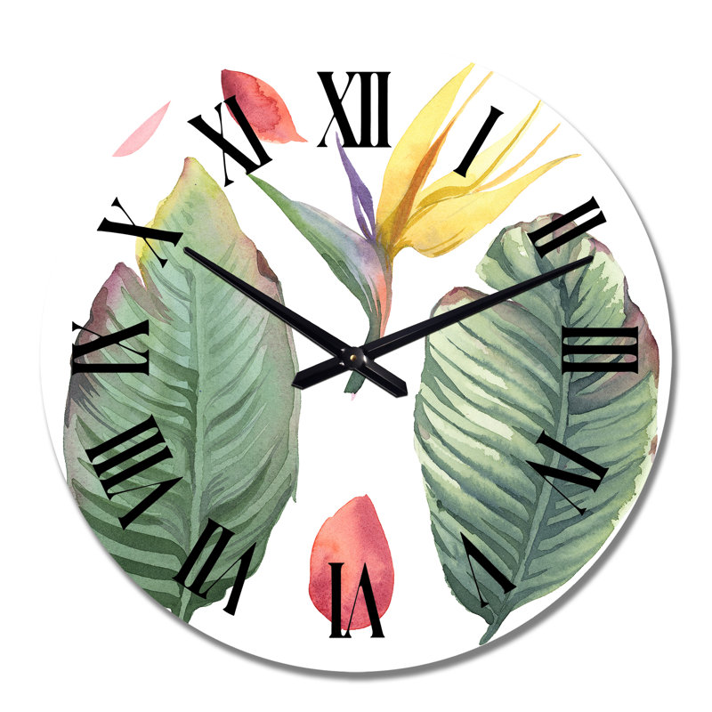 Horloge murale tropicale, Moyen