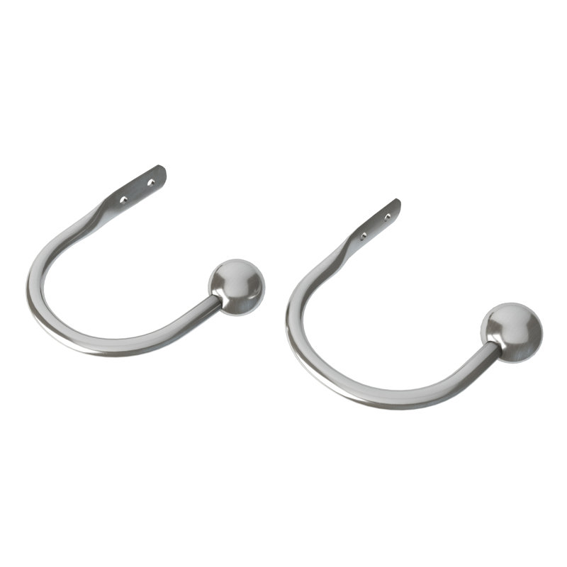 Amalya 40.64cm Curtain Holdback, Chrome