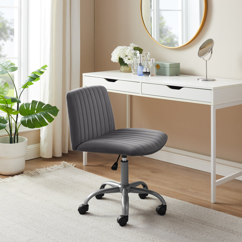 Morency Swivel Office Chair, Gray