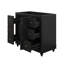 Meuble-lavabo 36 po sans lavabo, base d'armoire seulement, armoires en bois massif avec 4 tiroirs et 1 porte d'armoire, tablettes réglables
