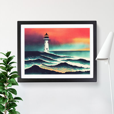 Lighthouse In Watercolour Vol.4 - Single Picture Frame Print