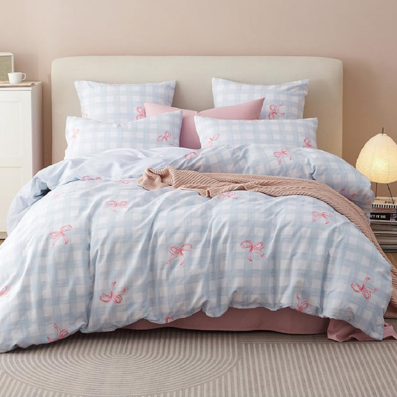 Ensemble de housse de couette, ensemble de literie en microfibre avec fermeture à glissière