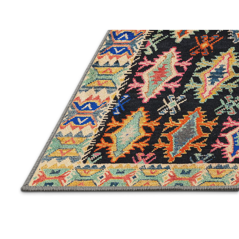 Geometric Indoor Rug, Rectangle 5' x 8'