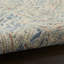 Tapis bleu / beige en laine touffeté à motif abstrait-43967001