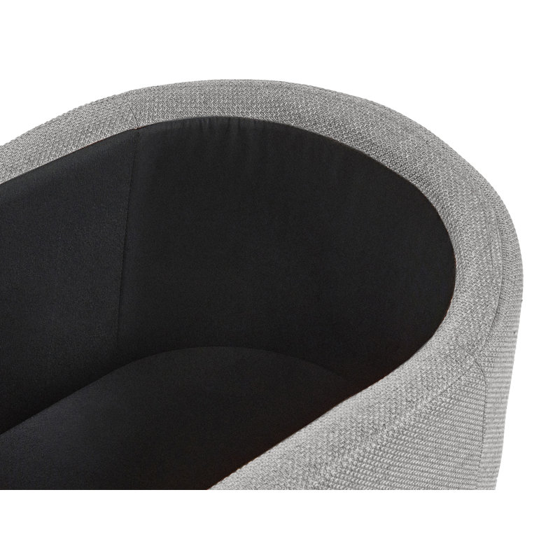 Fabric Upholstered Storage Bench, Grey