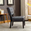 Fauteuil d'appoint basique capitonné en cuir mélangé avec sièges surdimensionnés