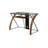 Taber Glass Top Computer Desk