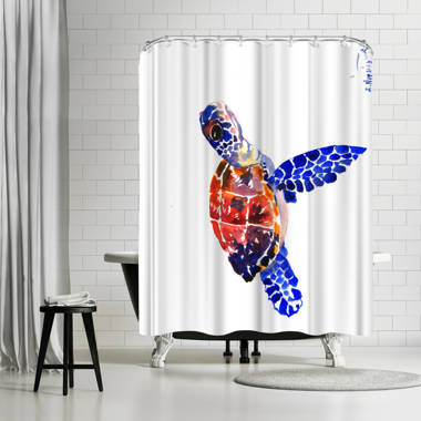 Bless international 71 x 74 Animals Shower Curtain, Sea Turtle 4