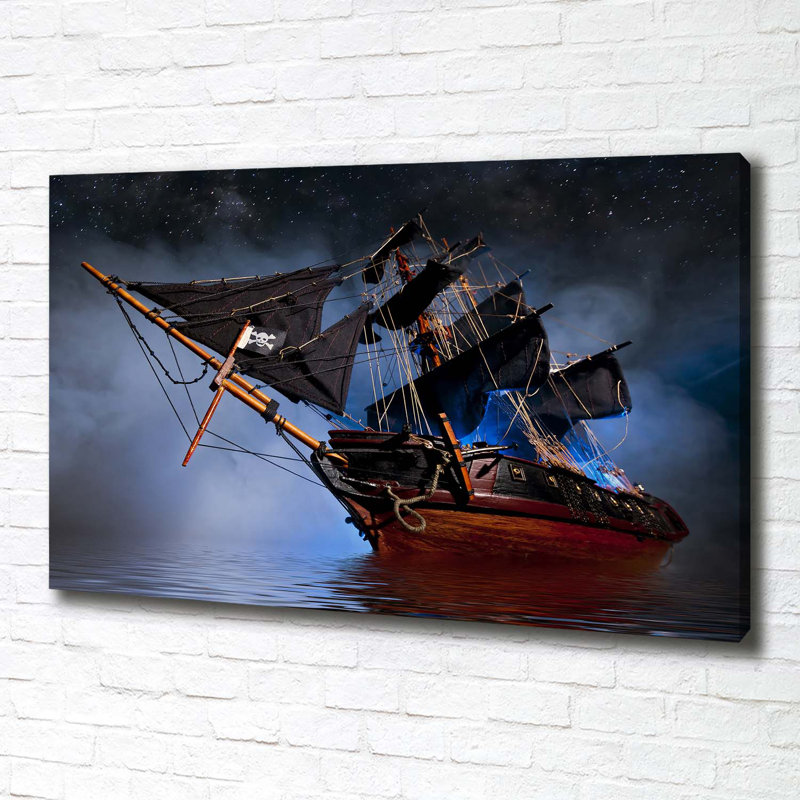 Pirate Ship - Wrapped Canvas Print