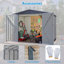 Remise pour outils de jardin 8 x 6 pi imperméable avec fondation en métal avec structure de plancher, remise à outils avec portes à charnières verrouillables et évents-121341746