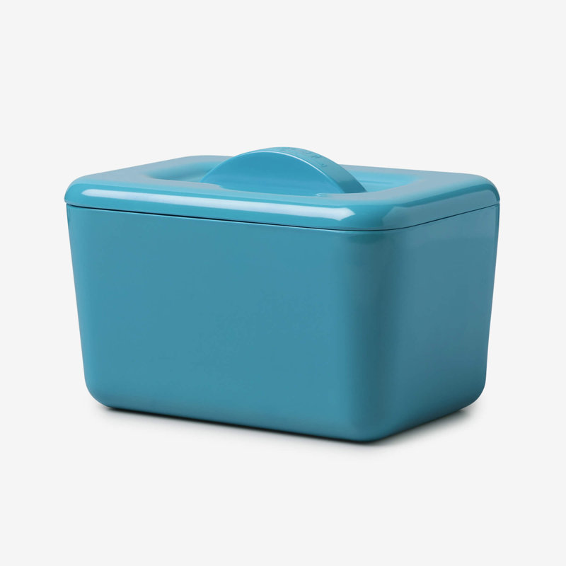 Zeal Melamine Butter Dish, Aqua