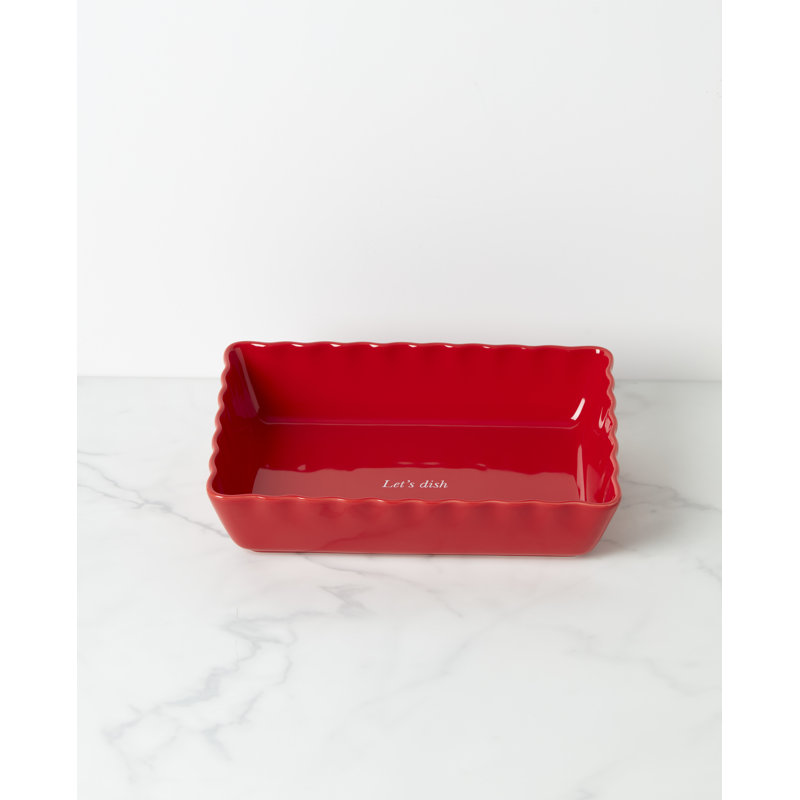 Make It Pop Rectangle Stoneware Baker