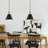 Black Pendant Light 2 Packs,9.4inches Industrial Pendant Lights, Kitchen Pendant Lights for Office, Bedroom, Living Room, Kitchen Island-116180070