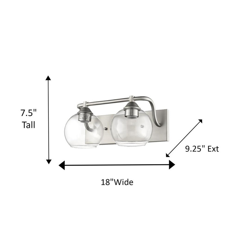 Fuiloro 2 - Light Vanity Light, Satin Nickel