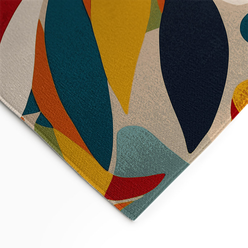 Tapis intérieur et extérieur Quirky Spin, Rectangulaire 2 pi x 3 pi