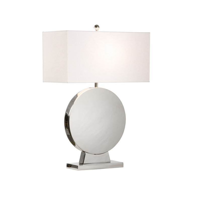 Lampe de table en nickel poli 32 po Aston