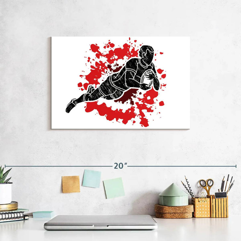 Sireci Rugby Splash, 8" H x 12" W