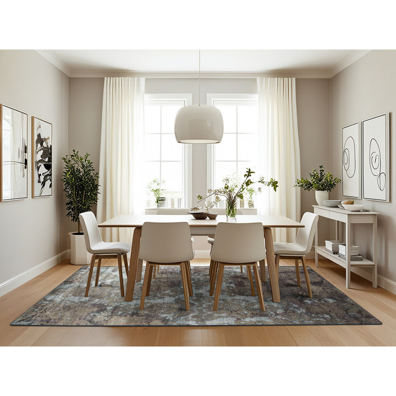 Floral Indoor Rug, Rectangle 7' x 10'