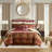 4 Piece Red Comforter Set Red King-117493014-117493015