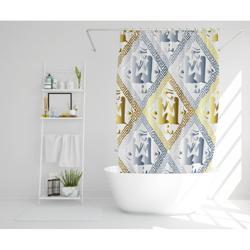 Starki Polyester Shower Curtain, 168cm H x 168cm W