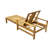 Acacia Wood Adjustable Backrest Outdoor Lounge Chair,Suitable for Gardens,Terraces,and Poolside Areas-114605940