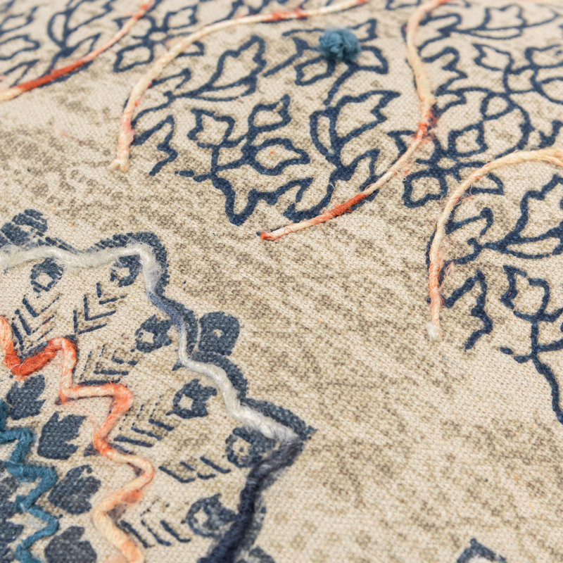 Housse et insert de coussin en coton recyclé Sari Silks