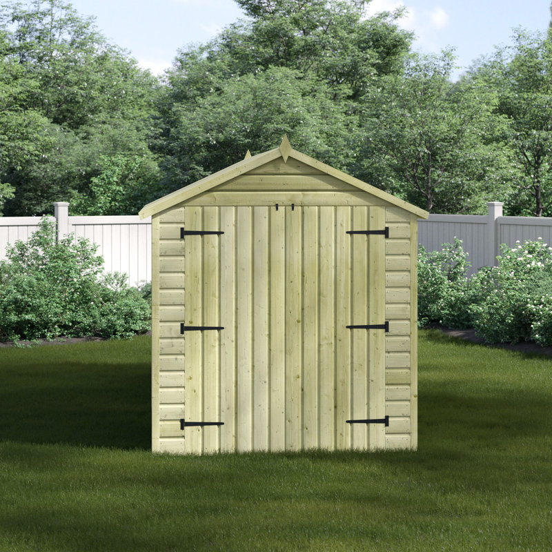 Premier Apex Shiplap Wooden Shed, 6ft. W x 12ft. D