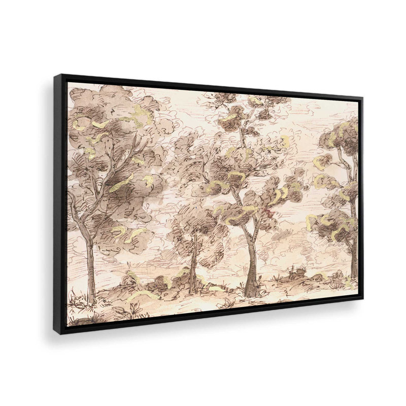 «Tranquil Passage I» par Melissa Wang, reproduction d'art sur toile, H 12 po x l 16 po, Noir