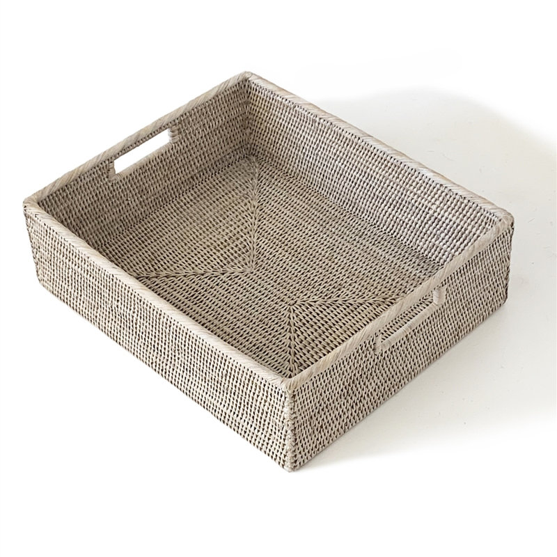 Bathroom Tray, White Wash
