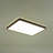 Scandinavian LED Walnut Wood Rectangular Flush Mount