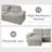 Adjustable Modular Sofas, Polyester Blend, Modern Versatile Design For Home