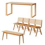 Long table work table Solid wood large board table
