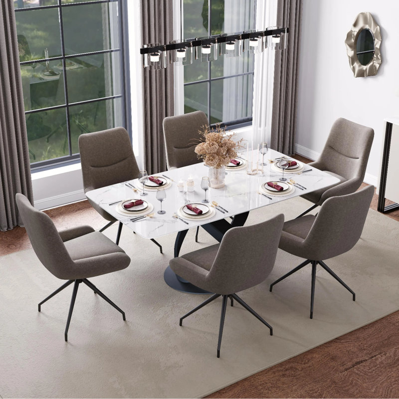 Chaises de salle à manger rembourrées Modern