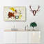 Astronomical Zodiac Chart of the Sagittarius - Wrapped Canvas Drawing Pint - Wrapped Canvas-55367209